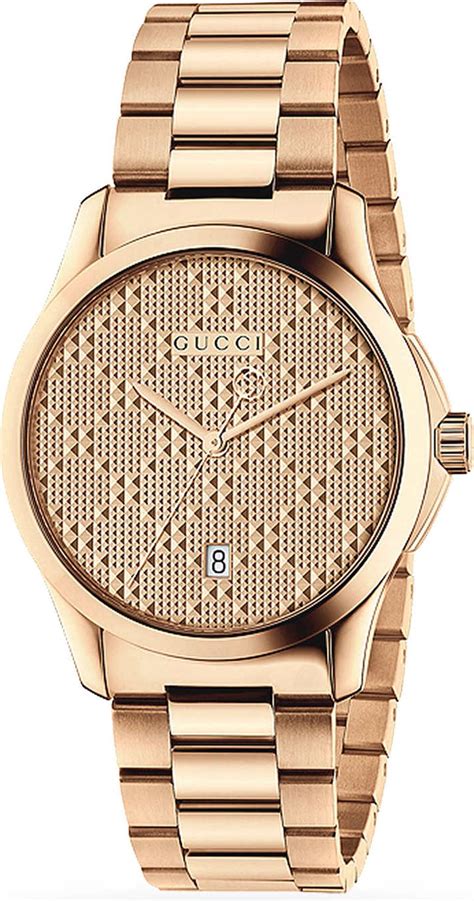 gucci rose gold watch.